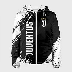 Куртка с капюшоном женская Fc juventus фс ювентус, цвет: 3D-белый