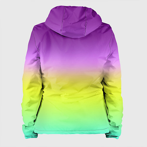 Женская куртка Multicolored Ombre gradient / 3D-Черный – фото 2