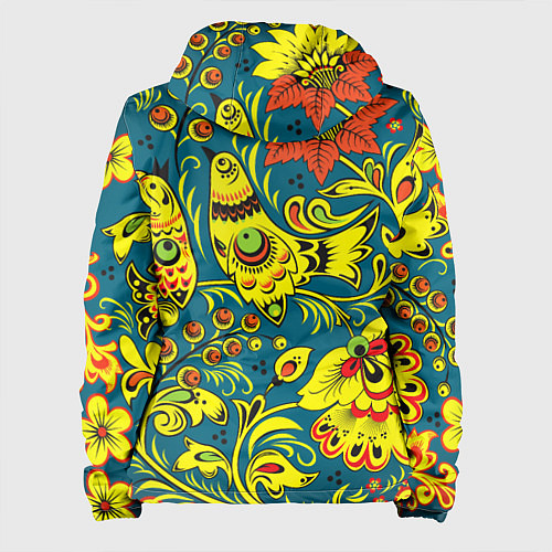 Женская куртка Хохломская Роспись Две Птицы / 3D-Белый – фото 2