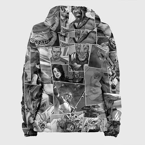 Женская куртка Mass effect comix / 3D-Белый – фото 2