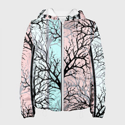 Женская куртка Абстрактный узор tree branches