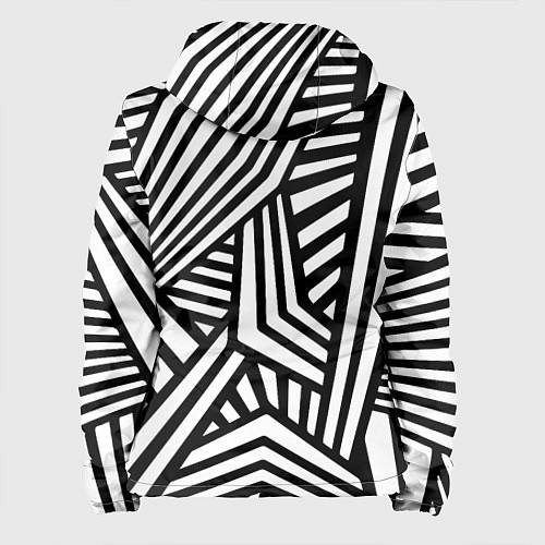 Женская куртка Геометрический узор Минимализм / 3D-Черный – фото 2