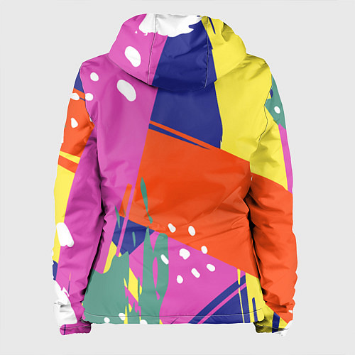 Женская куртка Красочная летняя картинка Fashion trend / 3D-Белый – фото 2