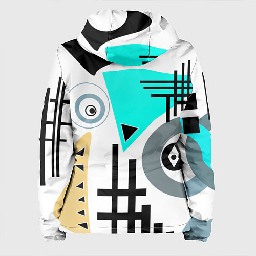 Женская куртка Абстрактный современный дизайн / 3D-Белый – фото 2