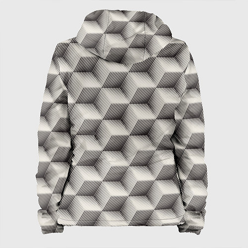 Женская куртка 3D Куб Оптическая иллюзия 3D Cube / 3D-Белый – фото 2