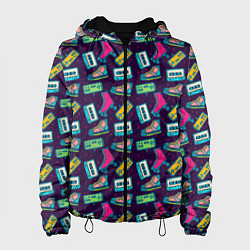 Куртка с капюшоном женская VINTAGE ITEMS, цвет: 3D-черный