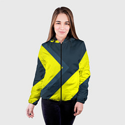 Куртка с капюшоном женская Геометрическая Стрелка, цвет: 3D-черный — фото 2