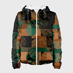 Женская куртка Текстурированный абстрактный, геометрический принт