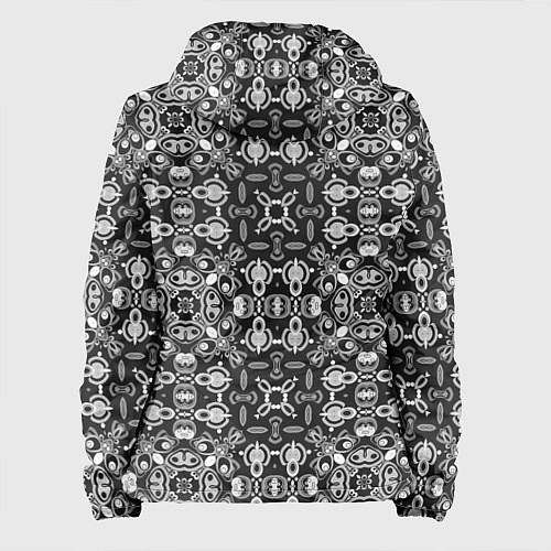 Женская куртка Black and white ethnic oriental ornament / 3D-Черный – фото 2