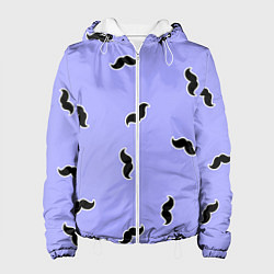 Куртка с капюшоном женская Много усов, цвет: 3D-белый
