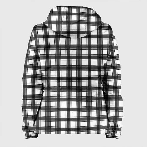 Женская куртка Black and white trendy checkered pattern / 3D-Черный – фото 2