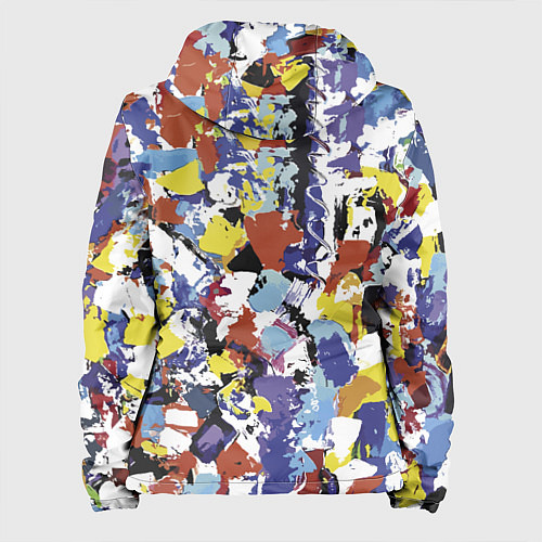 Женская куртка Смелые мазки яркой краски на холсте / 3D-Черный – фото 2