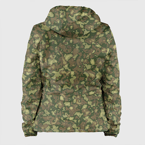 Женская куртка Камуфляж цифровой Флора-1 пиксель / 3D-Черный – фото 2