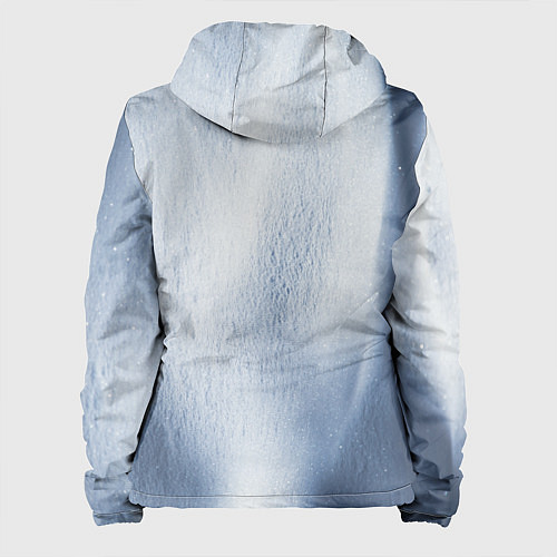 Женская куртка Абстрактный пепел - Серый / 3D-Белый – фото 2