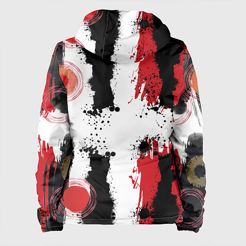 Женская куртка Живописная Абстракция / 3D-Белый – фото 2