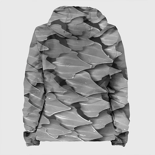 Женская куртка Кожа акулы - броня / 3D-Белый – фото 2