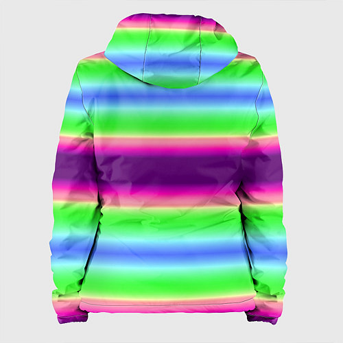 Женская куртка Яркие разноцветные размытые полосы / 3D-Черный – фото 2