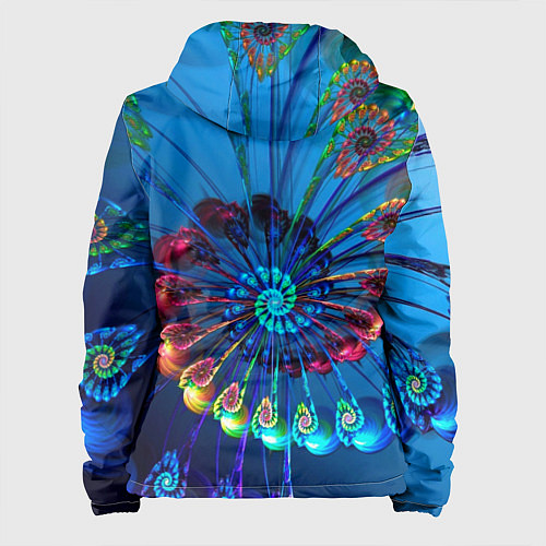 Женская куртка Фрактальная спираль / 3D-Белый – фото 2