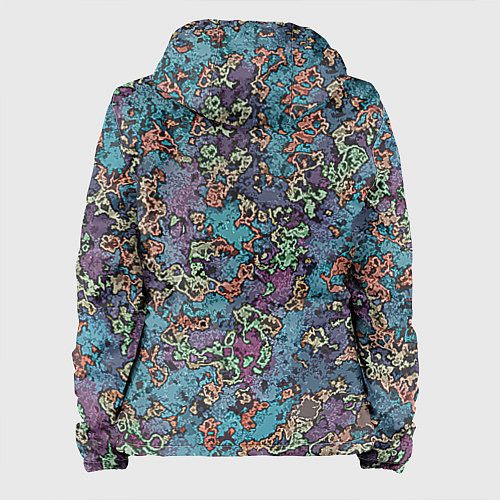 Женская куртка Галлюциногенные узоры / 3D-Черный – фото 2