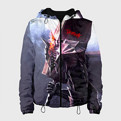 Куртка с капюшоном женская Берсерк С Мечечём На Плече, цвет: 3D-черный