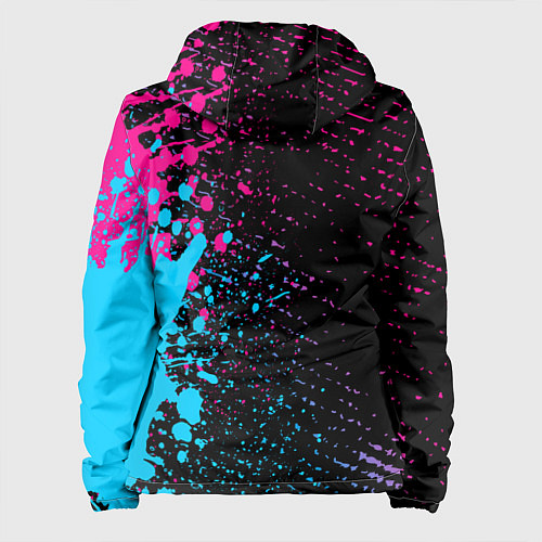 Женская куртка Metallica - neon gradient: по-вертикали / 3D-Черный – фото 2