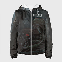 Куртка с капюшоном женская STALKER С Розой, цвет: 3D-белый