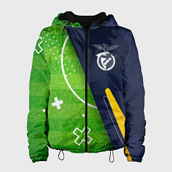 Куртка с капюшоном женская Benfica football field, цвет: 3D-черный