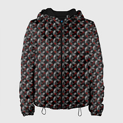 Куртка с капюшоном женская Symbol in a circle, цвет: 3D-черный