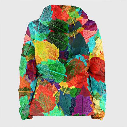 Женская куртка Colored leaves / 3D-Белый – фото 2
