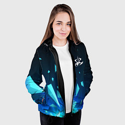 Куртка с капюшоном женская Hitman взрыв частиц, цвет: 3D-черный — фото 2