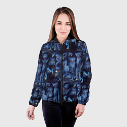 Куртка с капюшоном женская Хагги Вагги паттерн, цвет: 3D-черный — фото 2
