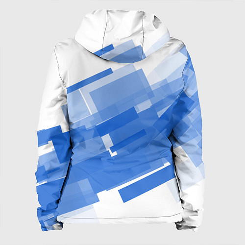 Женская куртка Геометрия в синем / 3D-Белый – фото 2
