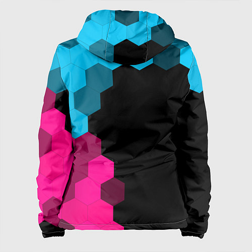 Женская куртка Skyrim - neon gradient: по-вертикали / 3D-Черный – фото 2