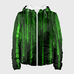 Женская куртка Двоичный код зеленый