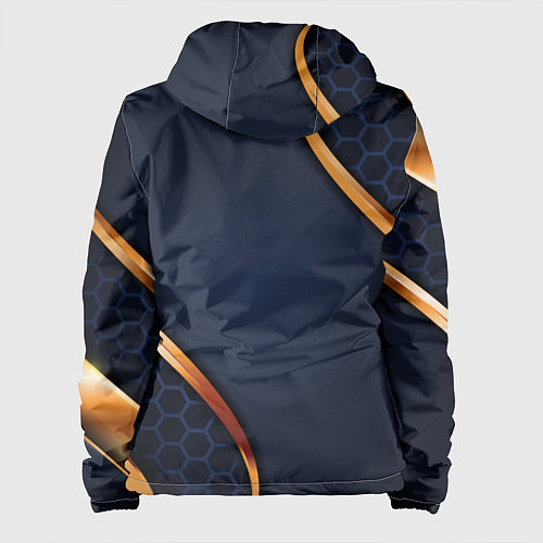 Женская куртка Blue & gold герб России / 3D-Белый – фото 2
