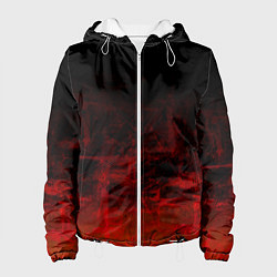 Женская куртка Черный однотонный и гранжевый красный