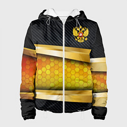 Женская куртка Black & gold - герб России