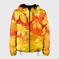 Куртка с капюшоном женская Символ осени, цвет: 3D-черный