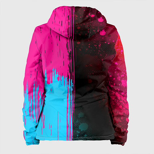 Женская куртка Sporting - neon gradient: по-вертикали / 3D-Черный – фото 2