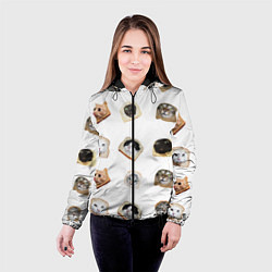 Куртка с капюшоном женская Хлебокоты, цвет: 3D-черный — фото 2