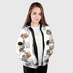 Куртка с капюшоном женская Хлебокоты, цвет: 3D-черный — фото 2