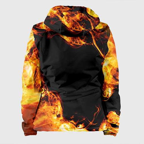 Женская куртка Skillet и пылающий огонь / 3D-Черный – фото 2