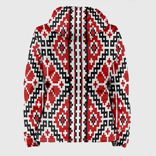 Женская куртка Вышивка геометрический узор крест / 3D-Белый – фото 2
