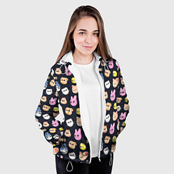 Куртка с капюшоном женская Skzoo pattern, цвет: 3D-белый — фото 2