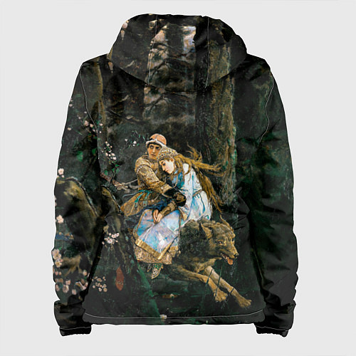 Женская куртка Васнецов Иван царевич на Сером Волке / 3D-Белый – фото 2