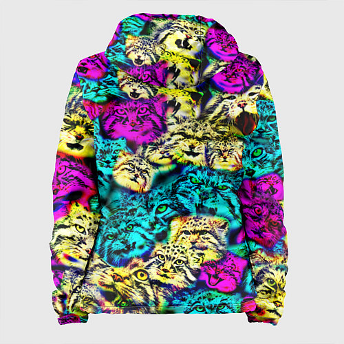 Женская куртка Психоделические манулы / 3D-Белый – фото 2