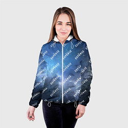 Куртка с капюшоном женская The Expanse pattern, цвет: 3D-белый — фото 2