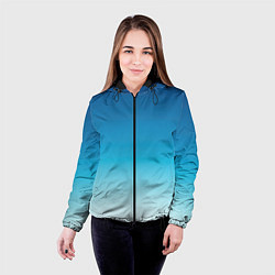 Куртка с капюшоном женская Начинающаяся ночь, цвет: 3D-черный — фото 2