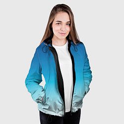 Куртка с капюшоном женская Начинающаяся ночь, цвет: 3D-черный — фото 2