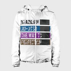 Куртка с капюшоном женская Jiu Jitsu Rank, цвет: 3D-белый